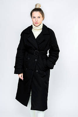 Тренч утеплений чорний 22937 (2000000087801)