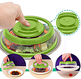 Вакуумна кришка 25 см Vacuum Cleaner Зелена, фото 3