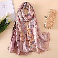 Шелковый шарф платок палантин женский
