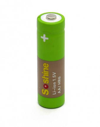 Аккумулятор Soshine AA-1.5-3300 Li-Ion AA/(HR6) 3300mWh, фото 3
