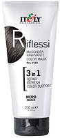 Тонуюча маска Itely Hairfashion Riflessi 3 в 1 чорний NERO, 200 мл.