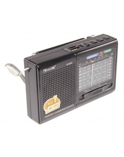 Портативна колонка радіо MP3 USB Golon RX 6633 Black