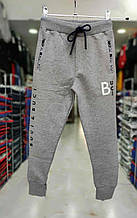 Світло-сірі теплі спортивні штани на байці для хлопчика 140 зросту Buci Buci