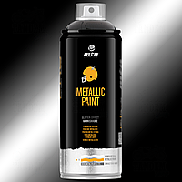 Фарба з ефектом металік MTN (Montana Colors) Metallic Paint, 400 мл Аерозоль Чорний