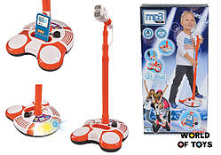 Музичний набір "Мікрофон на стійці" з роз'ємом для МР3-плеєра та світл. ефектами, 102 см, 6+ | 6837816