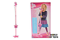 Музичний інструмент "Мікрофон. Дівочий стиль" з роз'ємом для МР3 плеєра, висота 85-115 см, 4+ | 6830691