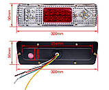 Універсальна світлодіодна фара ліхтар покажчиків повороту габарит стоп 24 В (комплект 2 штуки), фото 5