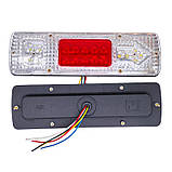 Універсальна світлодіодна фара ліхтар покажчиків повороту габарит стоп 24 В (комплект 2 штуки), фото 6