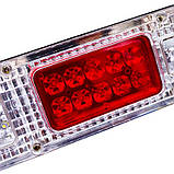 Універсальна світлодіодна фара ліхтар покажчиків повороту габарит стоп 24 В (комплект 2 штуки), фото 4