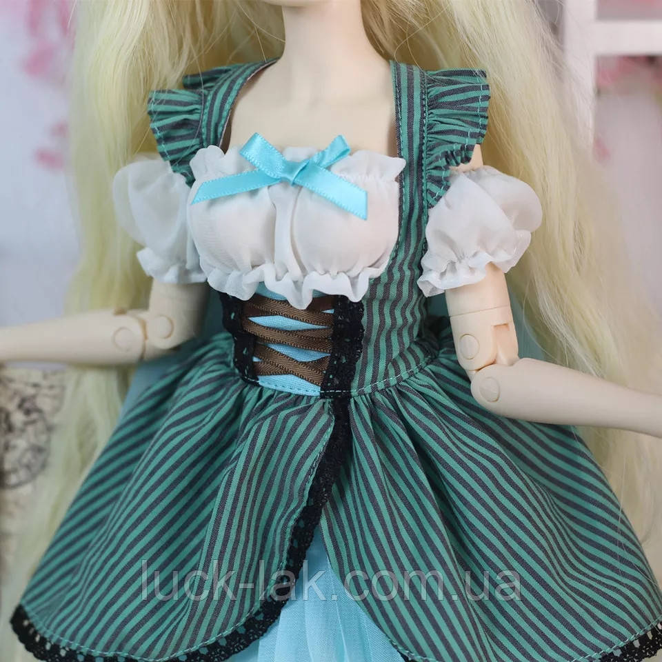 Плаття для ляльки 40 см БЖ 1/4 "Ельф" багатошаровий комплект для BJD 1:4