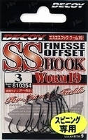 Крючки офсетные Decoy S.S. Hook Worm 19 №02 9шт "Оригинал"
