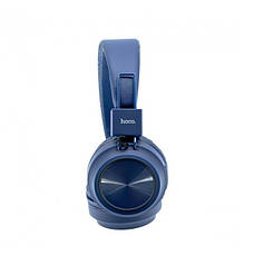 Навушники безпровідні накладні з мікрофоном Hoco W25 Promise Bluetooth Синій (W25/blue), фото 6