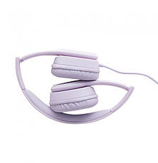 Навушники накладні провідні з мікрофоном Hoco W21 Graceful Charm Фіолетовий (W21/purple), фото 4