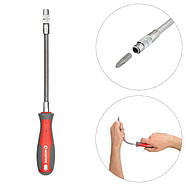 Викрутка з гнучким подовжувачем і комплектом насадок 9 од. INTERTOOL VT-3342, фото 2