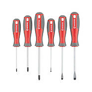 Набір викруток 6 од (SL3.0*75 мм, SL5.0*100 мм, SL6.0*100 мм, PH0*75 мм, PH1*75 мм, PH2*100 мм) INTERTOOL VT-3346, фото 2