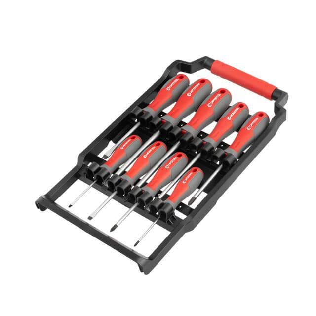 Набір викруток 9 од (SL3.0 * 75 мм, SL5.0 * 75 мм, SL6.0 * 100 мм, SL6.0 * 150 мм, SL8.0 * 150 мм, PH0 * 75 мм, PH1, фото 1