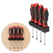 Набір викруток 4 од (SL5.0 * 100 мм, SL6.0 * 100 мм, PH1 * 100 мм, PH2 * 100 мм), STORM INTERTOOL VT-3434, фото 4