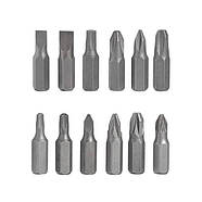 Викрутка реверсивна з комплектом насадок 12 од. INTERTOOL VT-1003, фото 6