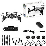 Квадрокоптер з 4K і HD камерою ZLRC SG106 Black Дрон 5G Wi-Fi, FPV, GPS, БК мотори, 100 м. до 22 хв., фото 8