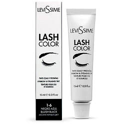 LeviSsime Фарба для брів і вій синьо-чорна Lash Color №1.6 Bluish Black, 15 мл