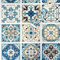 Самоклеюча плівка вінтажна блакитна мозаїка 0,45х10м (MM-3186-2)