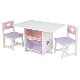 Дитячий стіл із шухлядами та двома стільцями Star Table & Chair Set KidKraft 26913