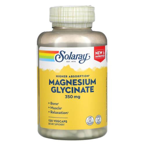 Магній гліцинат, Solaray Magnesium Glycinate 350 mg 120 капсул