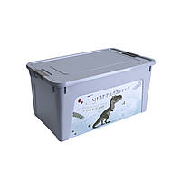 Контейнер Алеана Smart Box Динозавр с декором 27 л