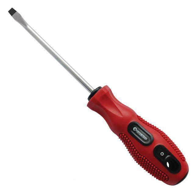 Викрутка шліцева SL8 * 150 мм INTERTOOL VT-3119
