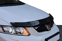 Дефлектор капота (мухобойка) (EuroCap) для авто. Honda Civic Sedan IX 2011-2016 гг