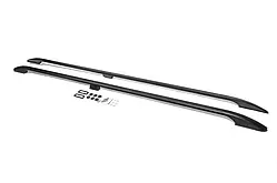 Рейлінги OmsaLine Solid (2 шт, чорні) коротка база для Ford Custom 2013-2022 рр