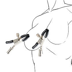 Затискачі для сосків з регулюванням зусилля БДСМ BDSM металеві з регулюванням натискання Nipple Clamps