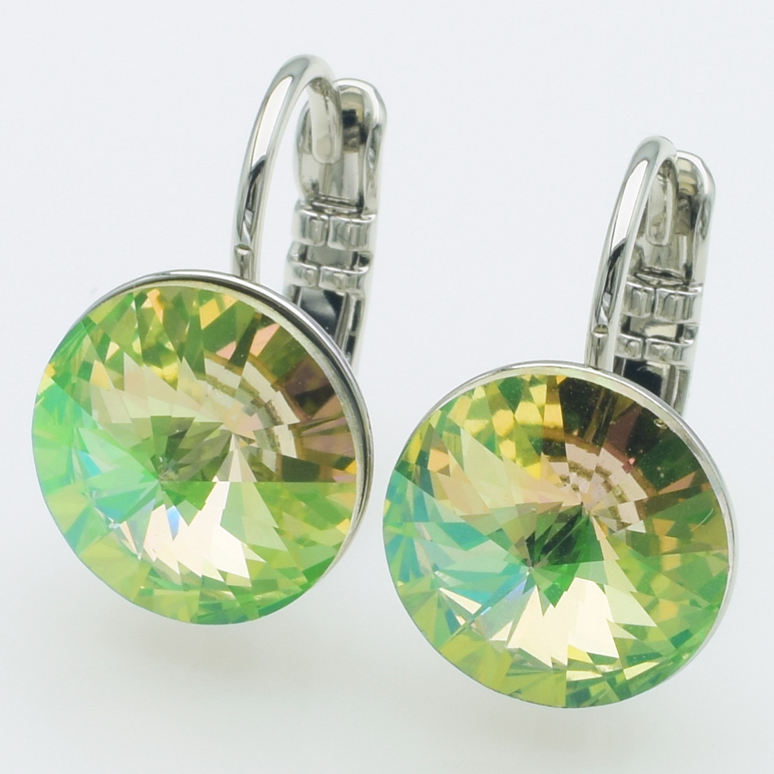 XUPING Сережки Родій Камені Swarovski, Висота 1.8см, Ширина 1.1см