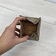 Міні шкіряний гаманець складаний з відділом для дрібниці А15-КТ-10263 Синій, фото 6