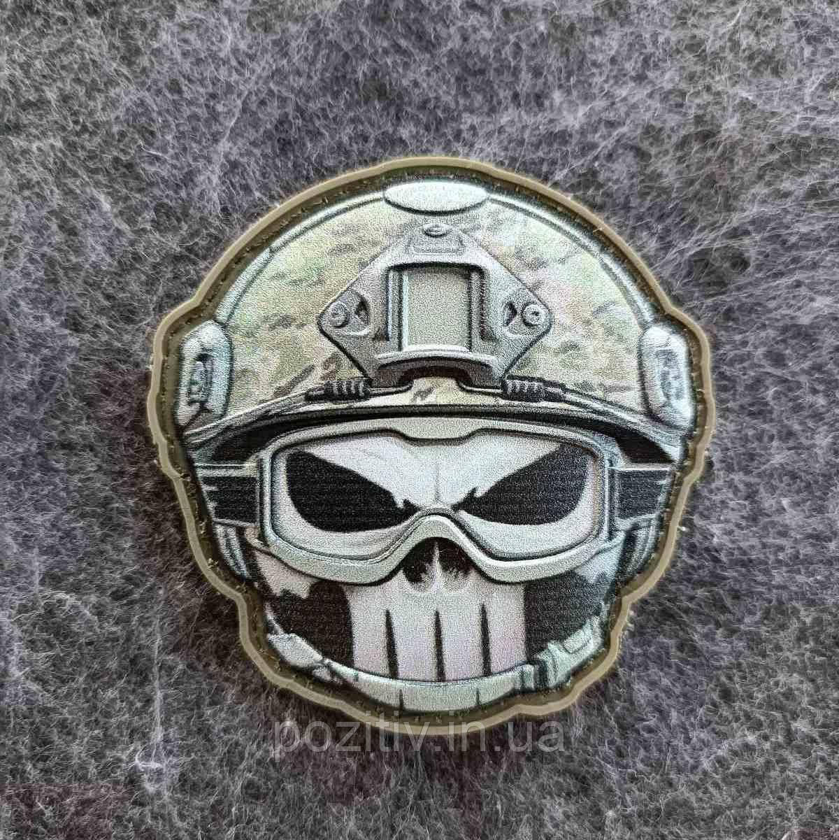Шеврон на липучці патчі череп Punisher