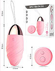 Віброяйце з USB Wo-sex JA02 віброяйце з 10 режимами вібрації. Рожеве, фото 2
