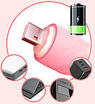 Віброяйце з USB Wo-sex JA02 віброяйце з 10 режимами вібрації. Рожеве, фото 9