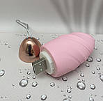 Віброяйце з USB Wo-sex JA02 віброяйце з 10 режимами вібрації. Рожеве, фото 4