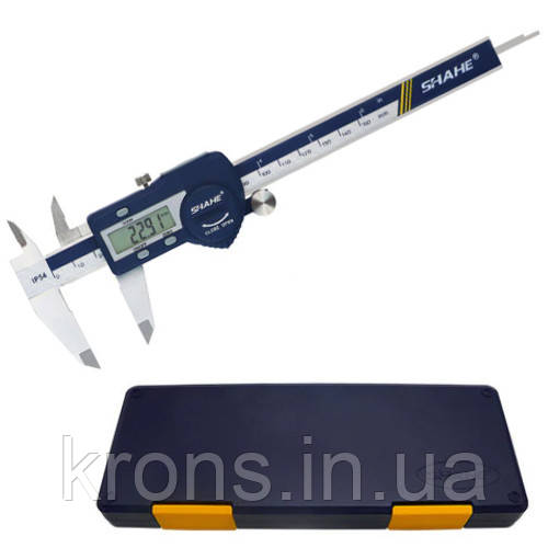 Штангенциркуль цифровий електронний USB SHAHE 150 мм 0.01мм у футлярі, IP54, фото 1