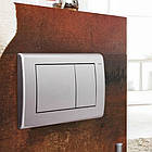 Кнопка зливу для інсталяції TECE подвійна матована сатин 144454 9240320, фото 4