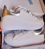 Кросівки білі екошкіряні жіночі демісезонні унісекс 44, фото 10