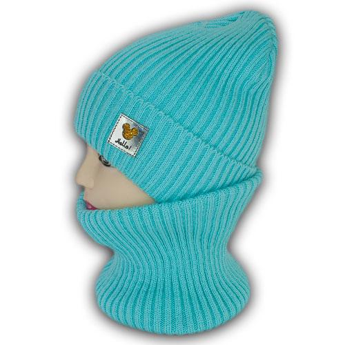 Детский комплект - шапка и шарф для девочек