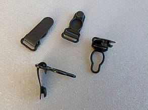 Тримач для панчох (застібки), пластик 12мм чорний