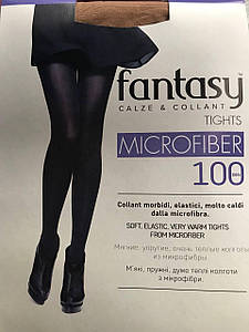 Жіночі колготки щільні м'які з мікрофібри Fantasy утеплені 100 ден