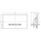 Кнопка зливу для інсталяції VILLEROY&BOCH ViConnect E300 922169AN подвійна матована чорна 146990, фото 2