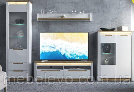 Вітальня Соломія БРВ 2070Х3020Х450мм дуб тахо+білий глянець, фото 1