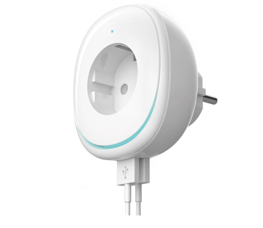 Купить Умная розетка WIFI Tuya с подсветкой и 2 USB портами, цена 550 ...