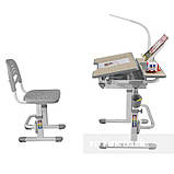 парта, що росте + стільчик для школяра Fundesk Lavoro Grey, фото 4