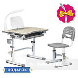 парта, що росте + стільчик для школяра Fundesk Lavoro Grey, фото 3