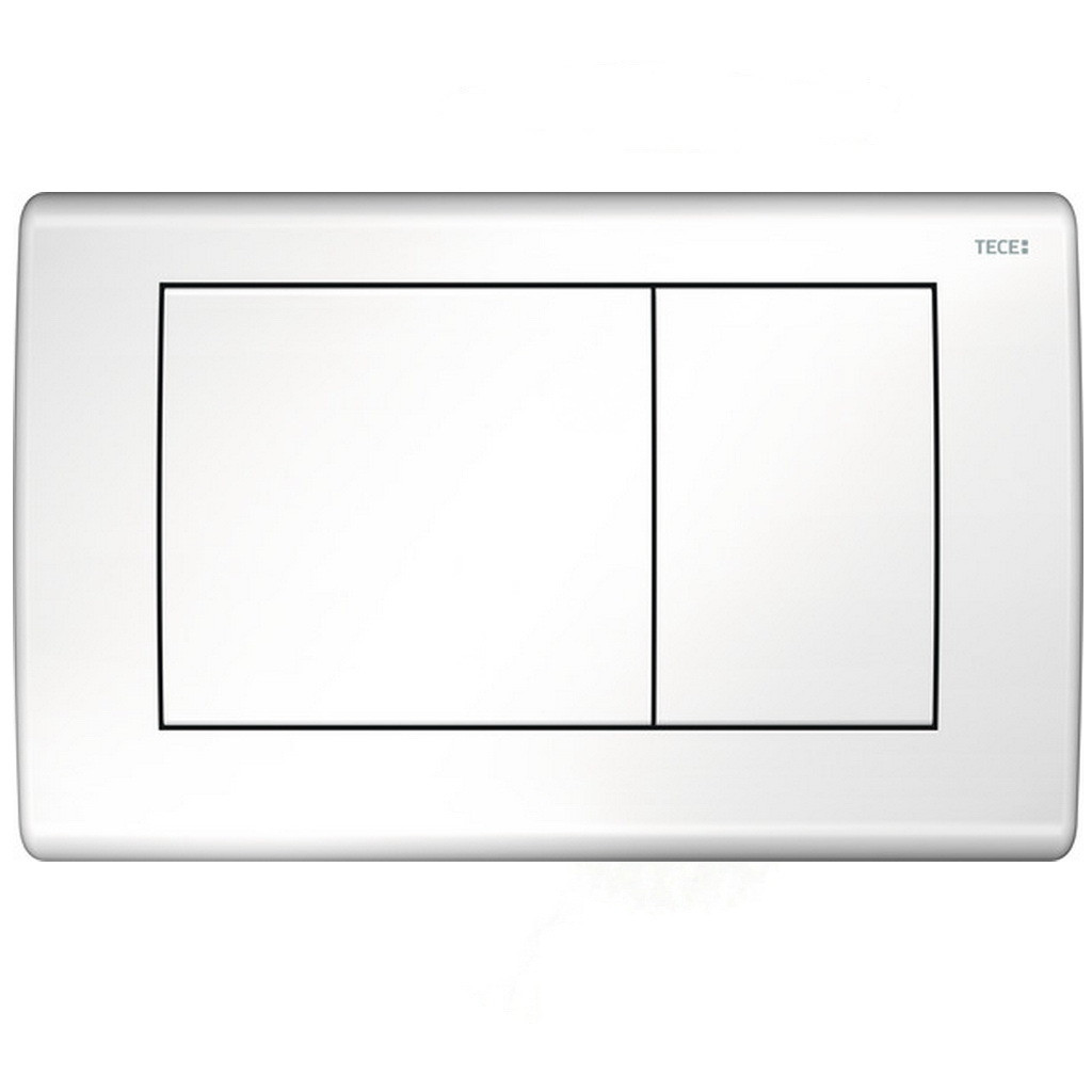Кнопка зливу для інсталяції TECE подвійна глянцева біла 144407 9240324, фото 1